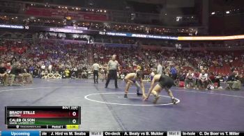 2A-145 lbs Quarterfinal - Brady Stille, Decorah vs Caleb Olson, Union, LaPorte City