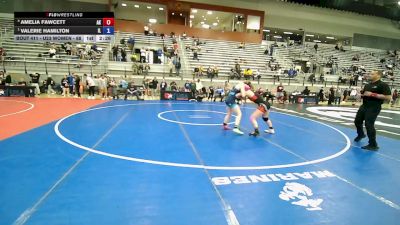 U23 Women - 68 lbs Cons. Round 5 - Amelia Fawcett, AK vs Valerie Hamilton, IL
