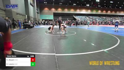 105 lbs Consolation - Kaicen Akpan, Maize Wrestling Club vs Kaine Lewis, Woodshed WC