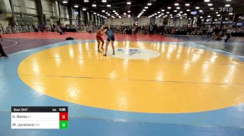 120 lbs Round Of 16 - Kelseigh Banks, UT vs Mckinley Jovanovic, MD