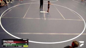 Round 1 - Adrianna Jordan, SHAKOPEE MAT CLUB vs Della Thomas, New Prague Wrestling