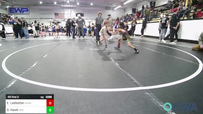 58 lbs Rr Rnd 2 - Edward Ledbetter, Muskogee Rougher Youth Wrestling vs Stryker Hawk, Salina Wrestling Club