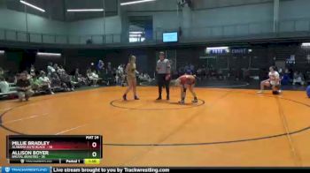130 lbs Round 5 (6 Team) - MILLIE BRADLEY, Alabama Elite Black&nbsp; vs Allison Boyer, Brutal Beauties