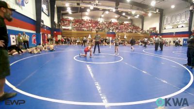 95-105 lbs Rr Rnd 5 - Reagan Allen, Caney Valley Wrestling vs Chevy LamHo, Wagoner Takedown Club