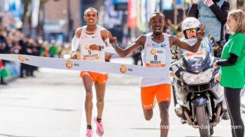 Sprint Finish In Rotterdam Marathon Men's Race