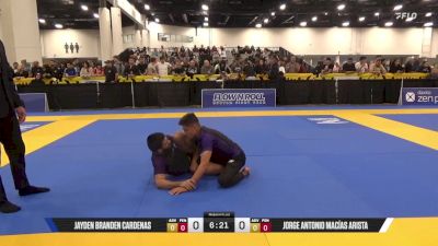 Jorge Antonio Macías Arista vs Jayden Branden Cardenas 2025 World IBJJF Jiu-Jitsu No-Gi Championship