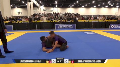 Jorge Antonio Macías Arista vs Jayden Branden Cardenas 2025 World IBJJF Jiu-Jitsu No-Gi Championship