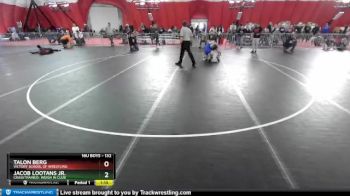 132 lbs Quarterfinal - Jacob Lootans Jr., CrassTrained: Weigh In Club vs Talon Berg, Victory School Of Wrestling