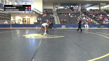 160 lbs Quarterfinal - Savannah Gomez, McKendree University vs Poorna Babu, Texas Woman`s University