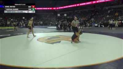 110 lbs Consi Of 16 #1 - Ariel Reyes, Hanford (CS) vs Sophia Darer, Terra Nova (CC)