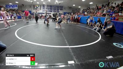 80 lbs Rr Rnd 3 - Johnathan Locke, Bartlesville Wrestling Club vs Beau Sites, Chandler Takedown Club