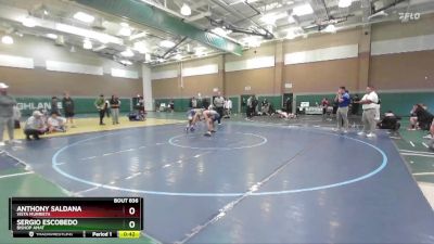 138 lbs Cons. Round 5 - Sergio Escobedo, Bishop Amat vs Anthony Saldana, Vista Murrieta