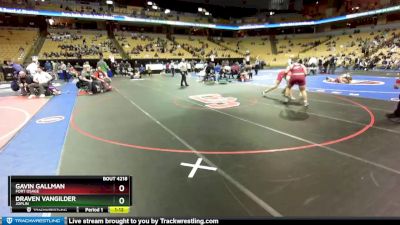 215 Class 4 lbs Quarterfinal - Gavin Gallman, Fort Osage vs Draven VanGilder, Joplin