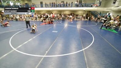 40-41 lbs Round 1 - Wyatt Barney, Payson Lion Wrestling Club vs Landon Dunbar, Uintah Wrestling
