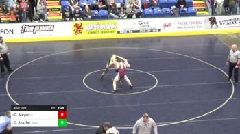 132 lbs Quarterfinal - Greyson Meyer, St. Marys vs Dawson Shaffer, Rockwood