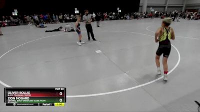 92 lbs Champ. Round 2 - Oliver Bollig, B.A.M. Training Center vs Zion Mogard, Central Iowa Wrestling Club /Team Intensity