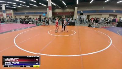 94 lbs Cons. Semi - Lucas Leavitt, Ryse Wrestling Club vs Brody Pallan, 3F Wrestling