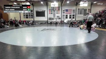 130 lbs 1st Place Match - Sabina Charlebois, Minooka vs Riley Kuder, Coal City