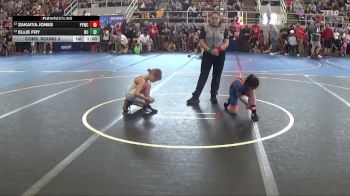 65 lbs Cons. Round 3 - Zakaiya Jones, Piqua Youth Wrestling Club vs Ellie Fry, West Jefferson