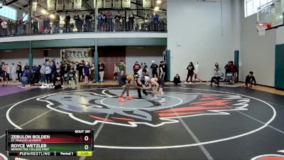 106 lbs Cons. Semi - Royce Wetzler, Benedictine College Prep vs Zebulon Bolden, St. Frances Academy