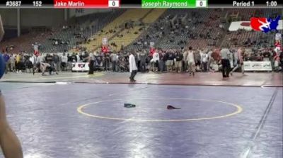 152 lbs cons-round-3 Jake Marlin IA vs. Joseph Raymond MN