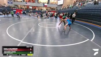 132 lbs Cons. Round 3 - Kennedi Lewis, Klein Oak (Girls) vs Kayla Salmeron, Conroe Oak Ridge (Girls)