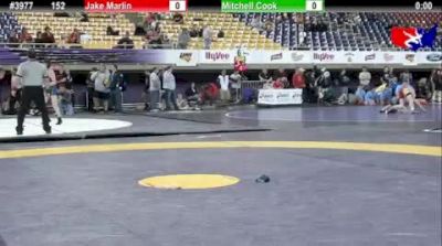 152 lbs cons-round-5 Jake Marlin IA vs. Mitchell Cook IL