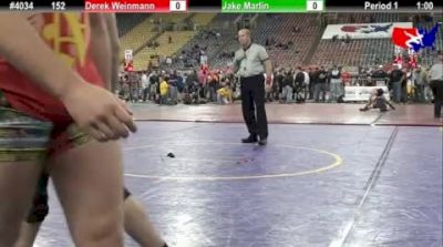 152 lbs cons-round-6 Derek Weinmann MN vs. Jake Marlin IA