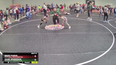 47 lbs Cons. Semi - Zamir Henderson, Summerville Takedown Club vs Brody Purvis, White Knoll Youth Wrestling