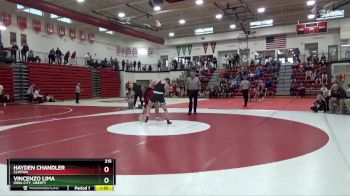 215 lbs Quarterfinal - Vincenzo Lima, Iowa City, Liberty vs Hayden Chandler, Clinton