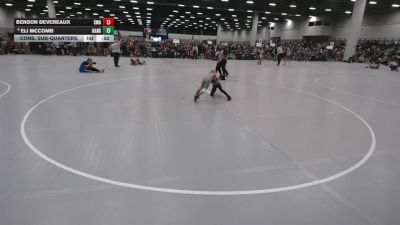 67 lbs Cons. Sub-quarters - Benson Devereaux, Sebolt Wrestling Academy vs Eli McComb, Kansas