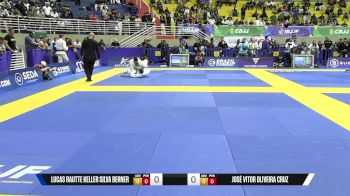 Lucas Rautte Keller Silva Berner vs José Vitor Oliveira Cruz 2025 Brasileiro Jiu-Jitsu IBJJF