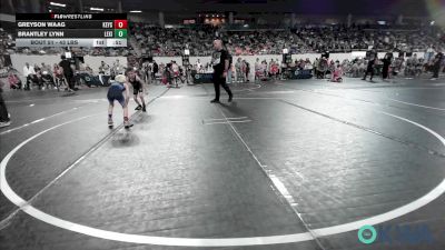 43 lbs Quarterfinal - Greyson Waag, Keystone Kids Wrestling Club vs Brantley Lynn, Lexington Wrestling Club