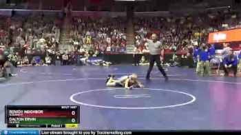 1 lbs Champ. Round 1 - Dalton Ervin, Moravia vs Rowdy Neighbor, Alburnett