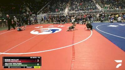 70 lbs Cons. Round 2 - Bodie McCloy, Rawlins Wrestling Club vs Kelton Walther, Green River Grapplers Wrestling