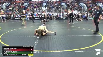 95 lbs Semifinal - Marcus Tuccini, NBWC vs Edwin Johnson, Plainwell WC