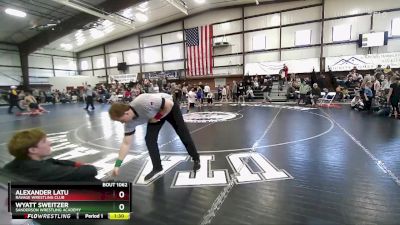 75 lbs Quarterfinal - Wyatt Sweitzer, Sanderson Wrestling Academy vs Alexander Latu, Ravage Wrestling Club