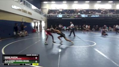 125 lbs Champ. Round 2 - Alejandro Osorio-Rogel, Delta College vs Derek Ruffin, Santa Rosa Junior College