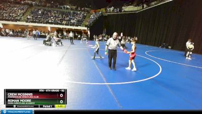 82 lbs Quarterfinal - Crew McGinnis, Powerhouse Wrestling Club vs Roman Moore, Moen Wrestling Academy