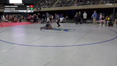 80 lbs Consi-qtrs - Jaquil Rodgers, Newark vs Mason Dunn, Ewing