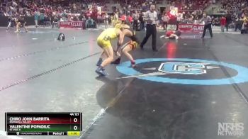 4A 121 lbs Quarterfinal - Chiro John Barrita, Espanola Valley vs Valentine Popadiuc, St Pius X