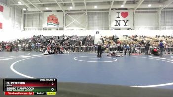 56 lbs Cons. Round 4 - Eli Peterson, NWAA vs Benito Cianfrocco, Indian River Wrestling Club