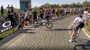 Yves Lampaert Has A Huge Crash After Contact With Paris-Roubaix Spectator