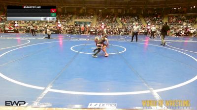 50 lbs Round Of 32 - Everly Heitz, Indianola Mat Tribe vs Josie McCoy, Rising Kingz