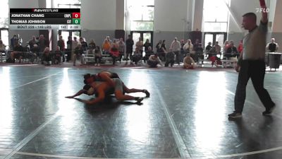 149 lbs Quarterfinal - Jonathan Chang, Campbell vs Thomas Johnson, The Citadel