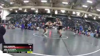 126 lbs Round 2 (6 Team) - Aria Alocorta, Midwest Destroyers vs Max Vanhorn, Kearney Matcats - Blue