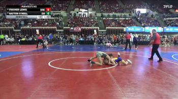 95 lbs Semifinal - Fischer Lewis, Thermopolis Wrestling Club vs Nayton O`Neill, Silver Valley Wrestling Club