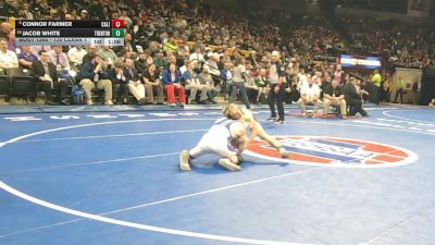 120 Class 1 lbs 1st Place Match - Connor Farmer, California vs Jacob White, Trenton