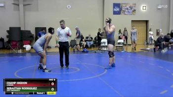 197 lbs Cons. Round 6 - Champ Higdon, Lander vs Sebastian Rodriguez, Life University