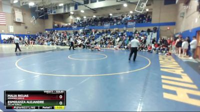 105lbs Quarterfinal - Esperanza Alejandre, Zillah (Girls) vs Malia Riojas, Granger (Girls)